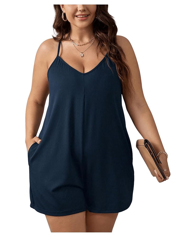 パンツ Side Ribbon Voluminous Rompers Amazon.com: SANHECUN Jumpsuits for Women 2024 Short Sleeve V